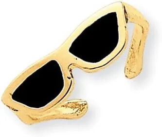 14k Enameled Sunglasses Toe Ring