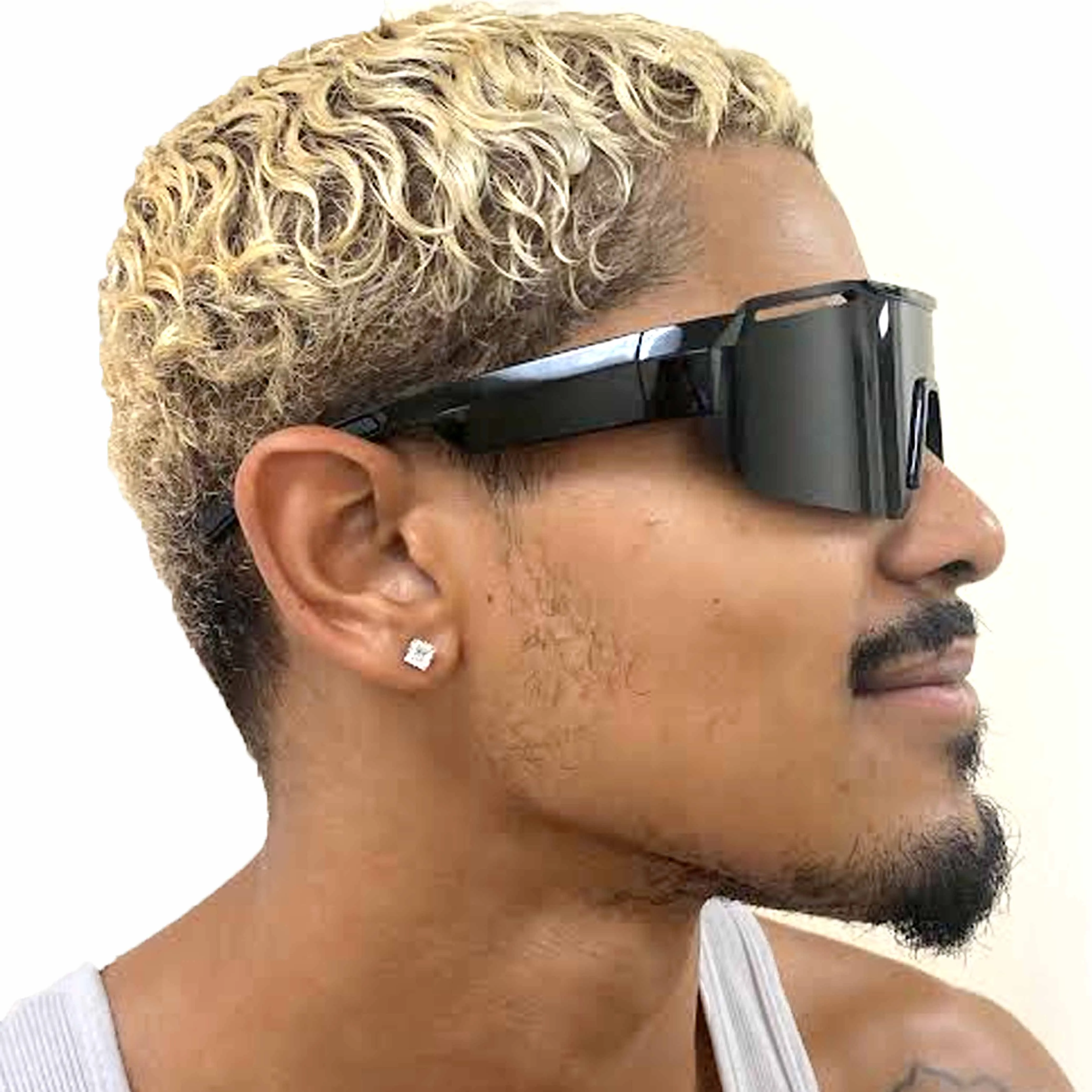 2 Pc Men Women Sunglasses Fashion Oversize Shield Sports Wrap Shades Glasses