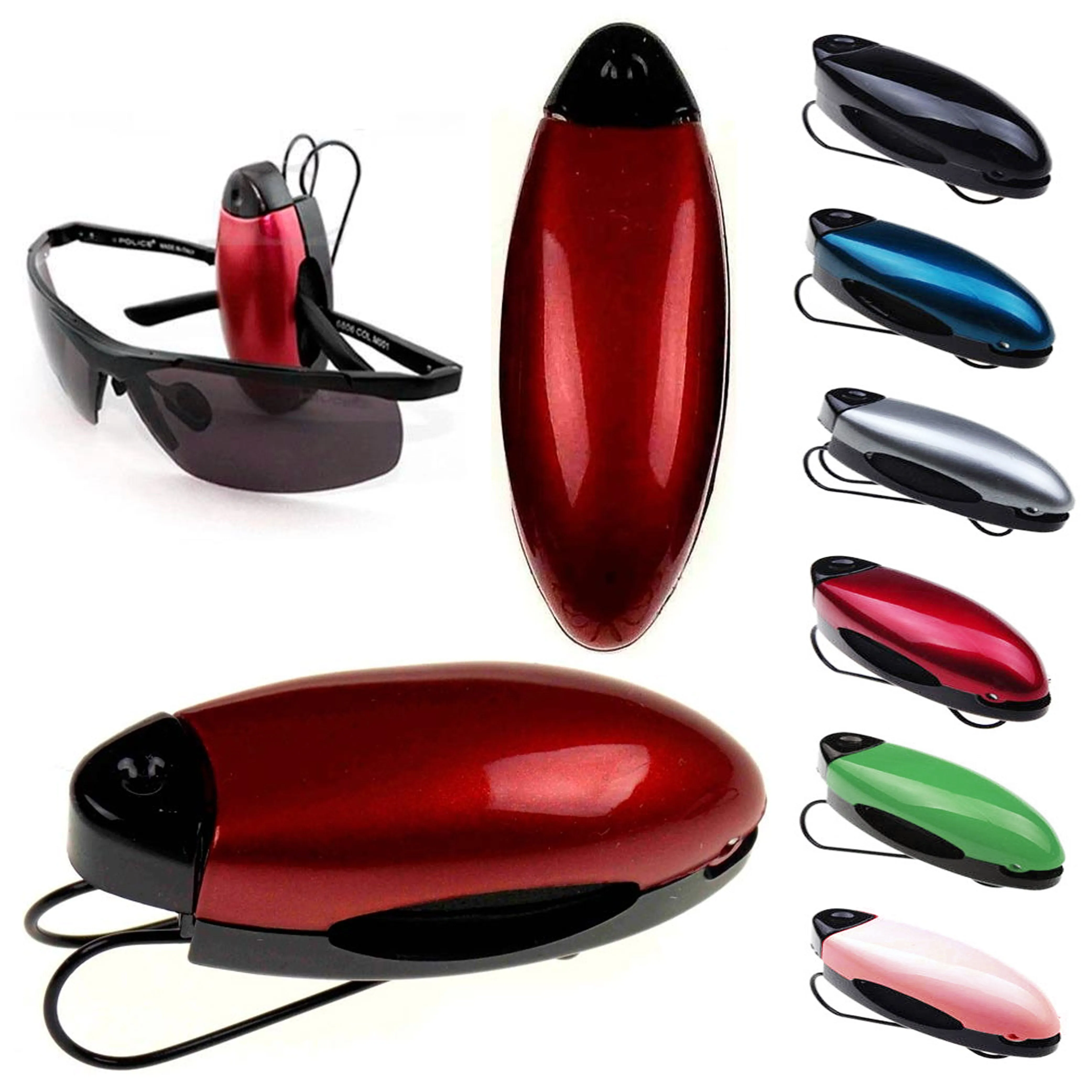 2 Pc Universal Car Auto Sun Visor Glasses Sunglasses Clips Glasses Holder Colors