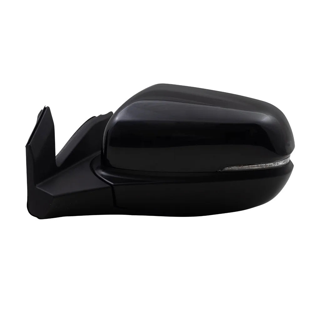 2019-2022 Honda Pilot EX-L/Special Edition/TrailSport Power Mirror Assembly Paint To Match Black Manual Folding With Heat-Signal-Memory Without Auto Dimming LH 2019-2023 Honda Passport EX-L