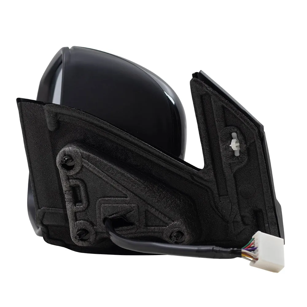 2019-2022 Honda Pilot EX-L/Special Edition/TrailSport Power Mirror Assembly Paint To Match Black Manual Folding With Heat-Signal-Memory Without Auto Dimming LH 2019-2023 Honda Passport EX-L