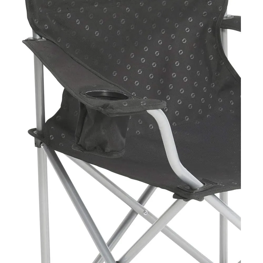 2x Outwell Catamarca Folding Chair Camping Caravan Fishing Black 2022 125kg