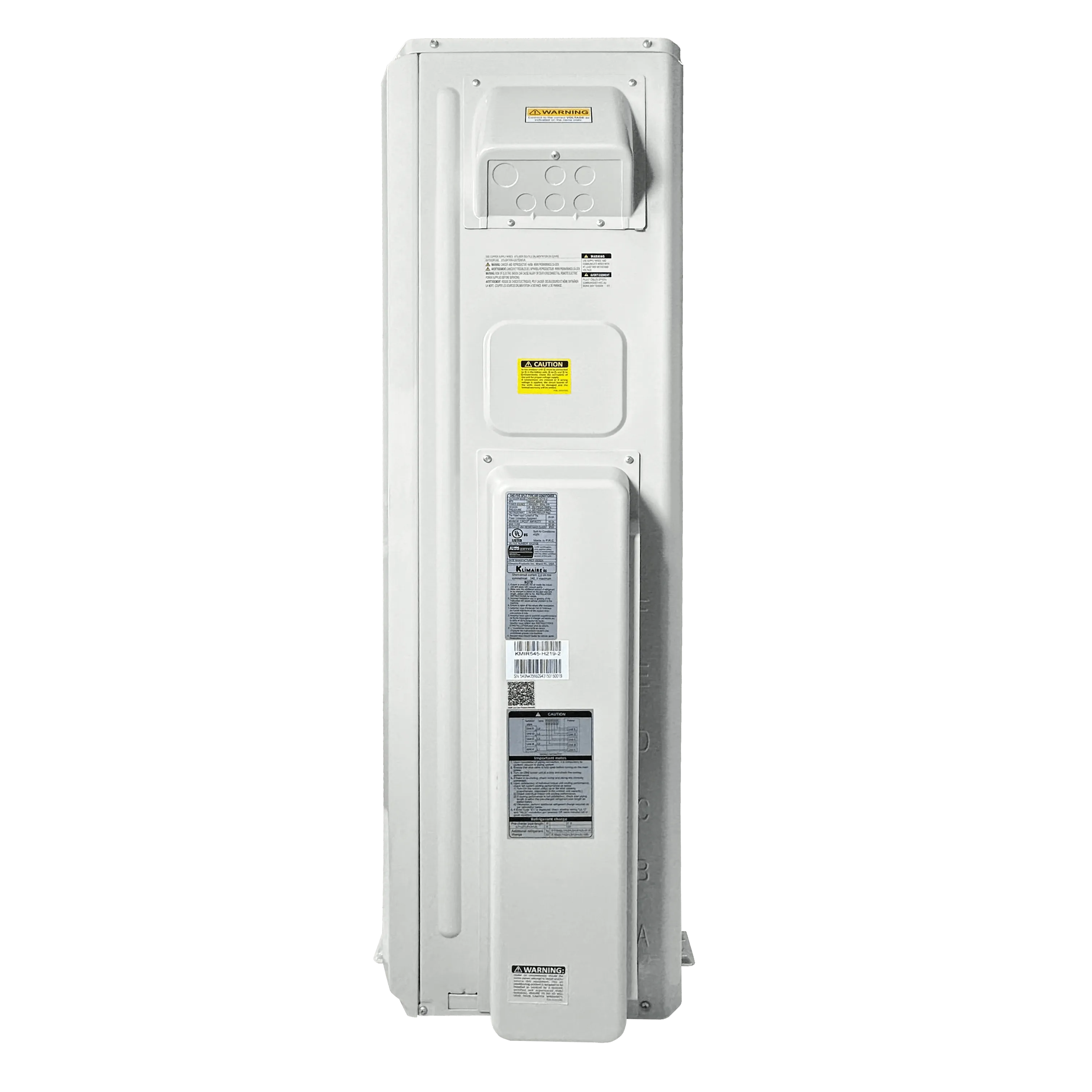 4-Zone Klimaire 21.1 SEER2 Multi Split Wall Mount Air Conditioner Heat Pump System 12 12 18 18