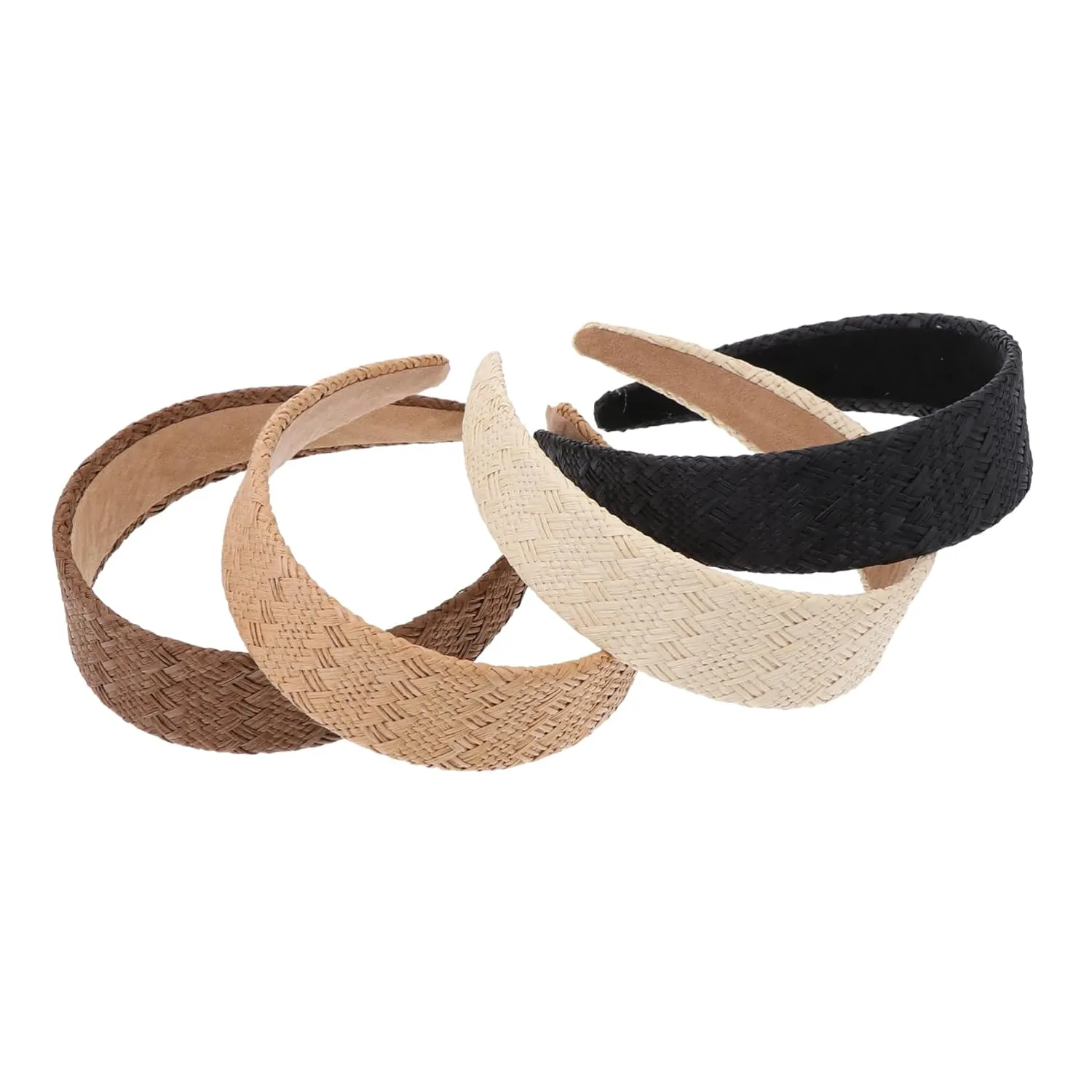 4Pcs Stylish Women Design Head Hoops Durable Hair Decors for Parties Family Gatherings and Everyday Use Comfortable Hairbands to Prevent Hair From Being Scattered