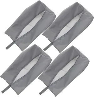 4pcs Travel Packing Cube Luggage Organizers Waterproof Shoe Bag for Packing Zipper Closure Compact Portable
