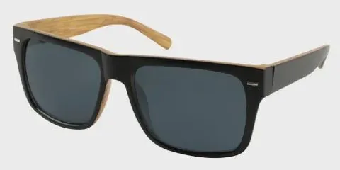 7474BD Unity Everyday Sunglasses Mens - Black/Wood