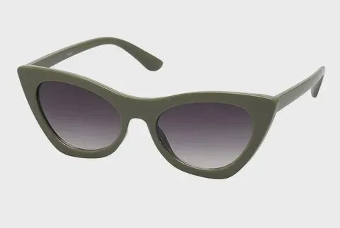 7781G Unity Retro Vintage Sunglasses - Olive