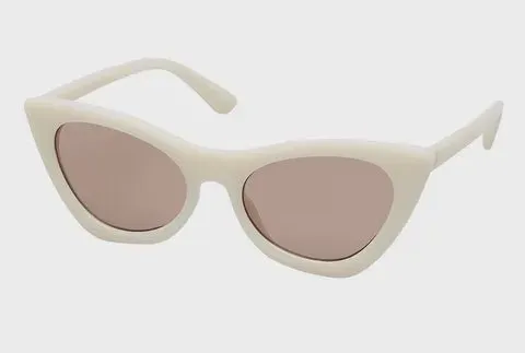 7781W Unity Retro Vintage Sunglasses - White