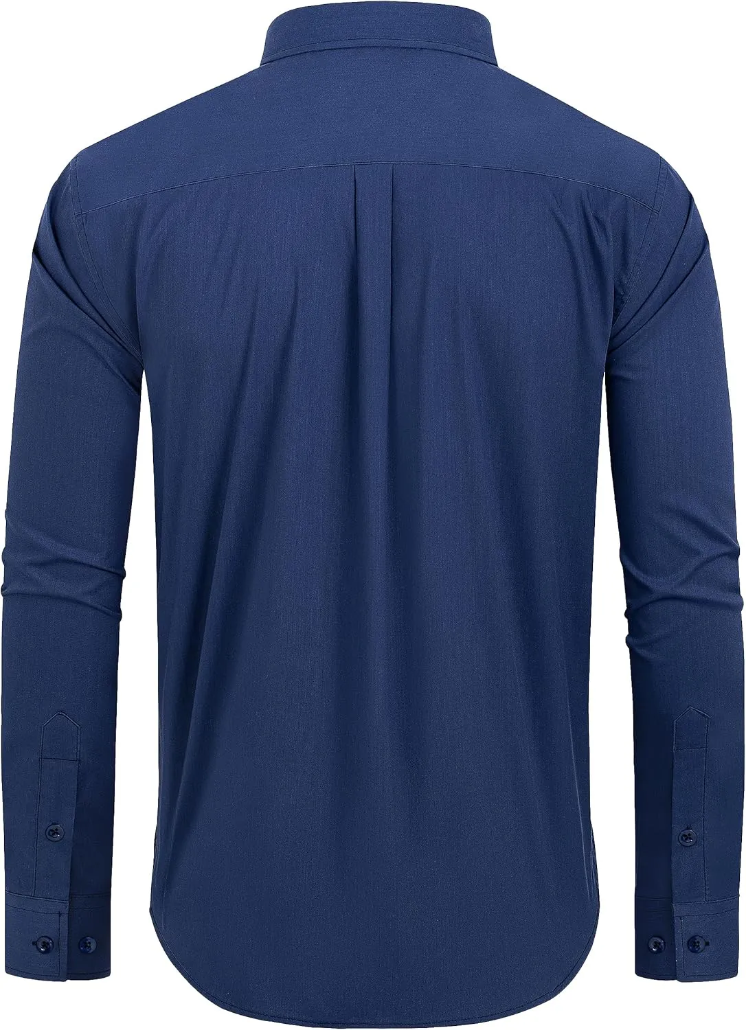 Alimens & Gentle Men's Dress Shirts Regular Fit Long Sleeve Button Down Shirts Wrinkle Free Cotton Shirts