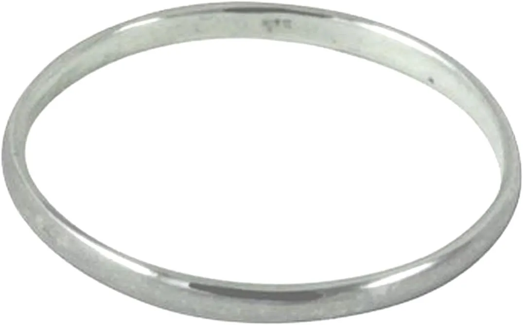 apop nyc 925 Sterling Silver 2mm Band MiDi Ring Stacking (Size 2 - Size 4) Unisex