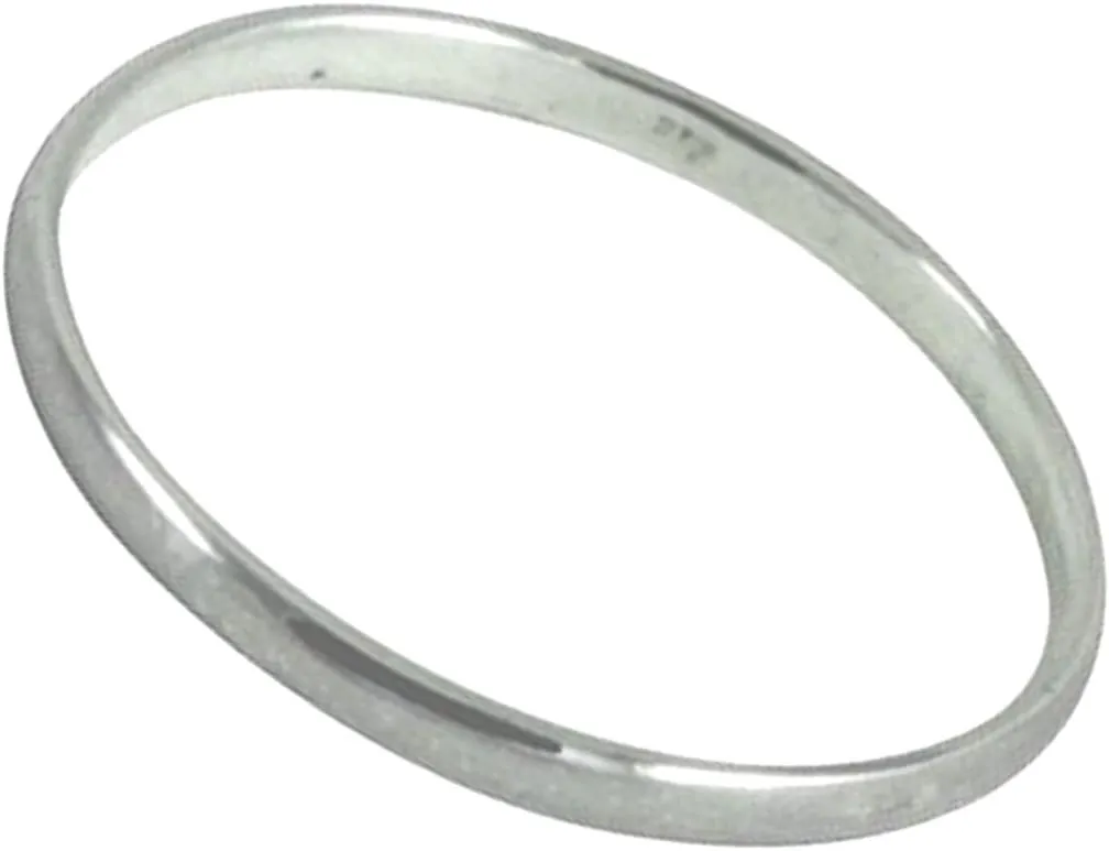 apop nyc 925 Sterling Silver 2mm Band MiDi Ring Stacking (Size 2 - Size 4) Unisex