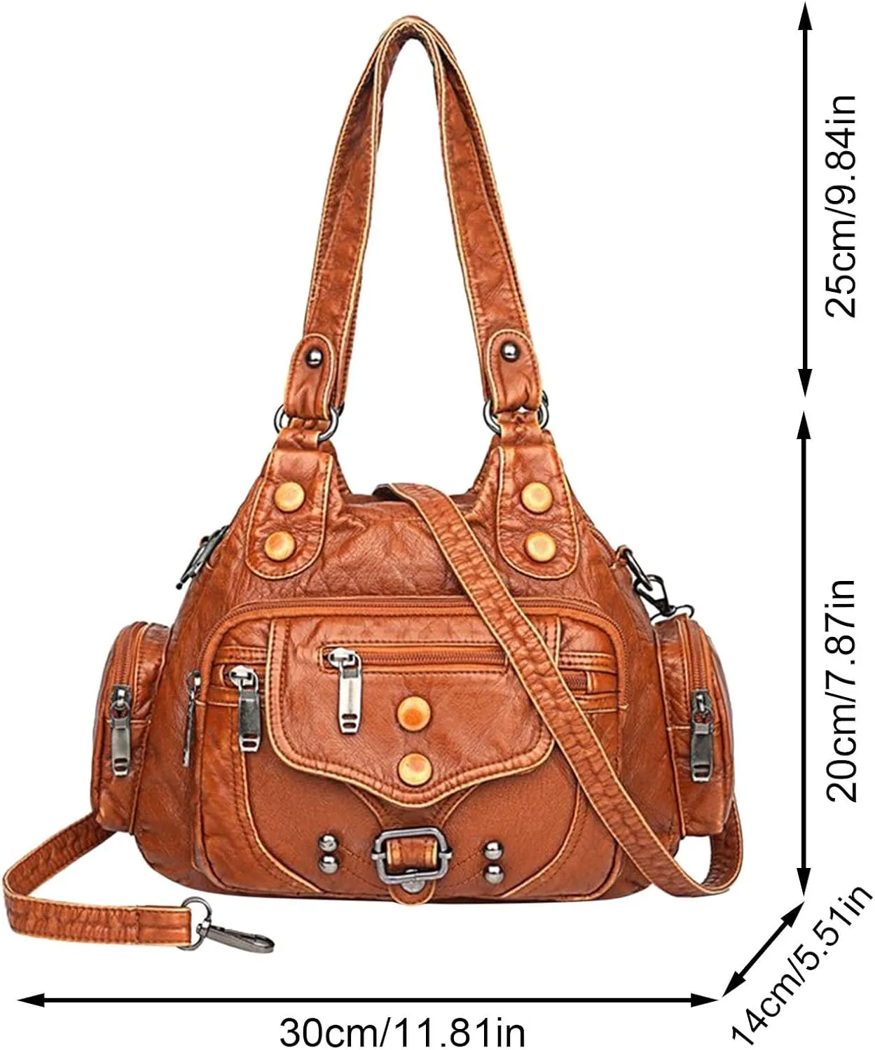 Athletic Crossbody Bags for Women Retro Studded Crossbody Bags Small Shoulder Purses Lightweight Carry on Bag(Green)