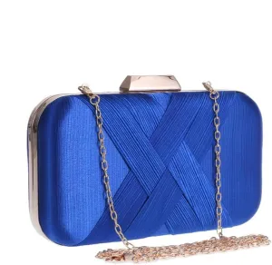 Bag Classic Pleated Satin Woven Evening Party Dress Clutch Cross Small Bag