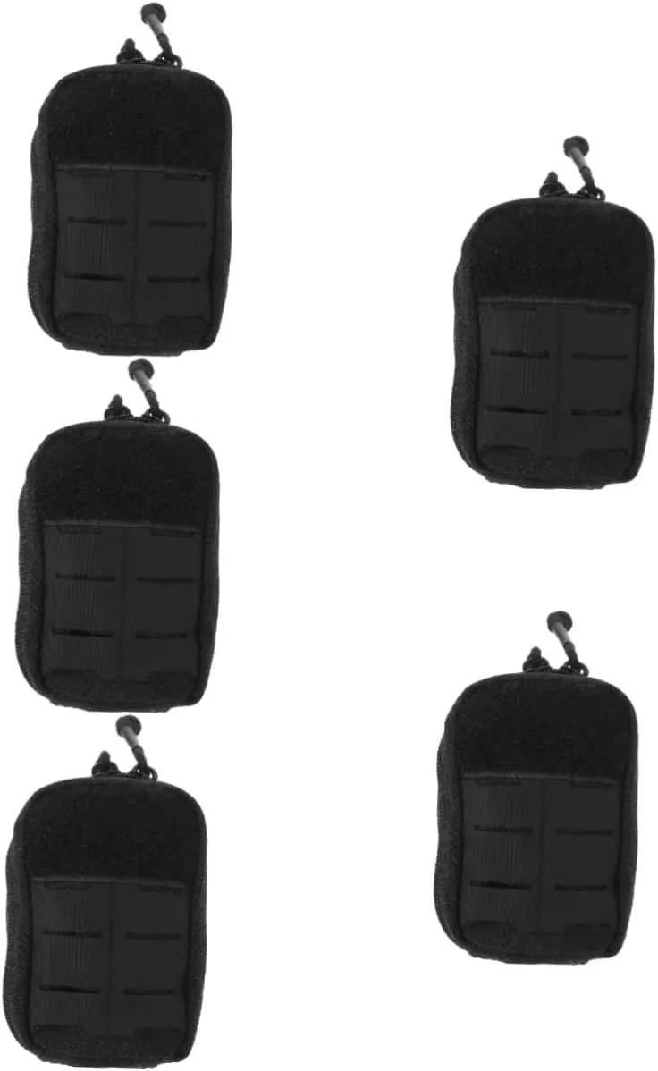 BESPORTBLE 5pcs First Aid Waist Bag Compact Hiking Medicine Storage for Outdoor Travel