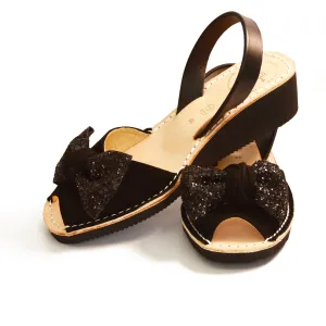 Betsy Low Black Wedge