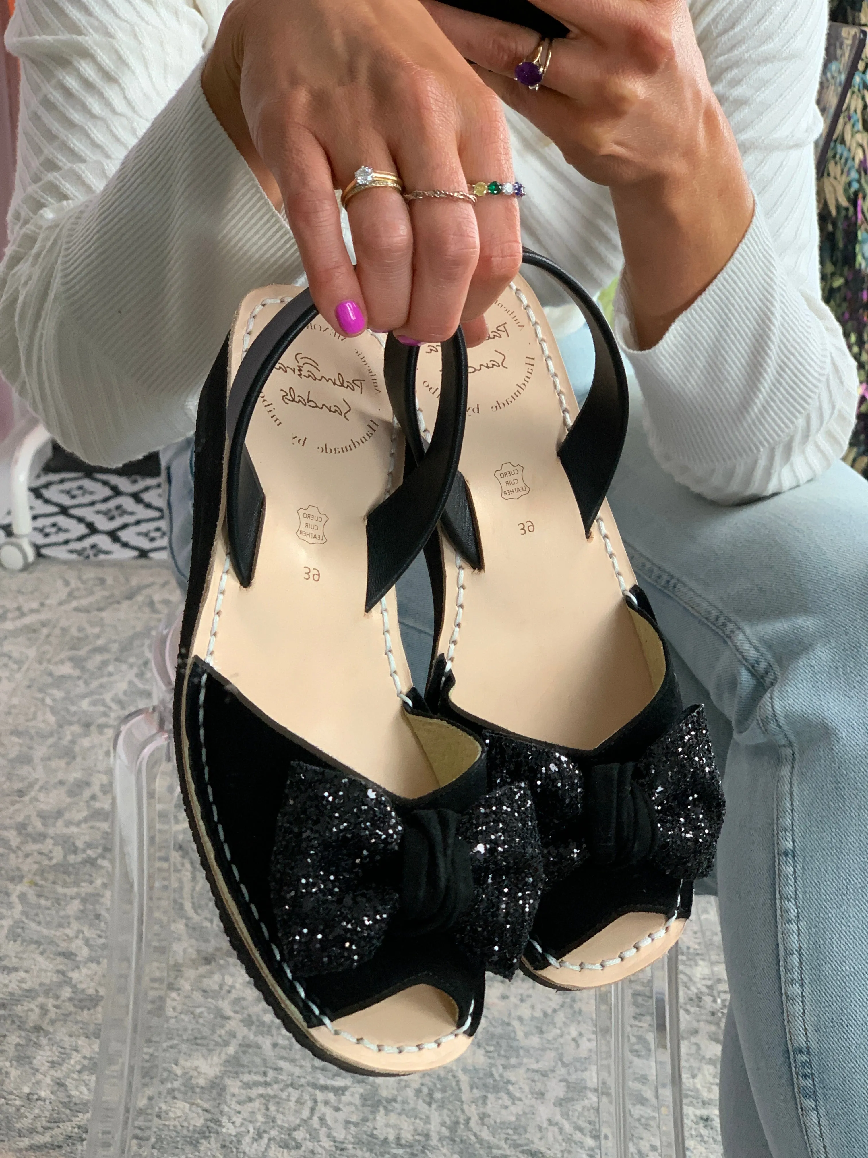 Betsy Low Black Wedge