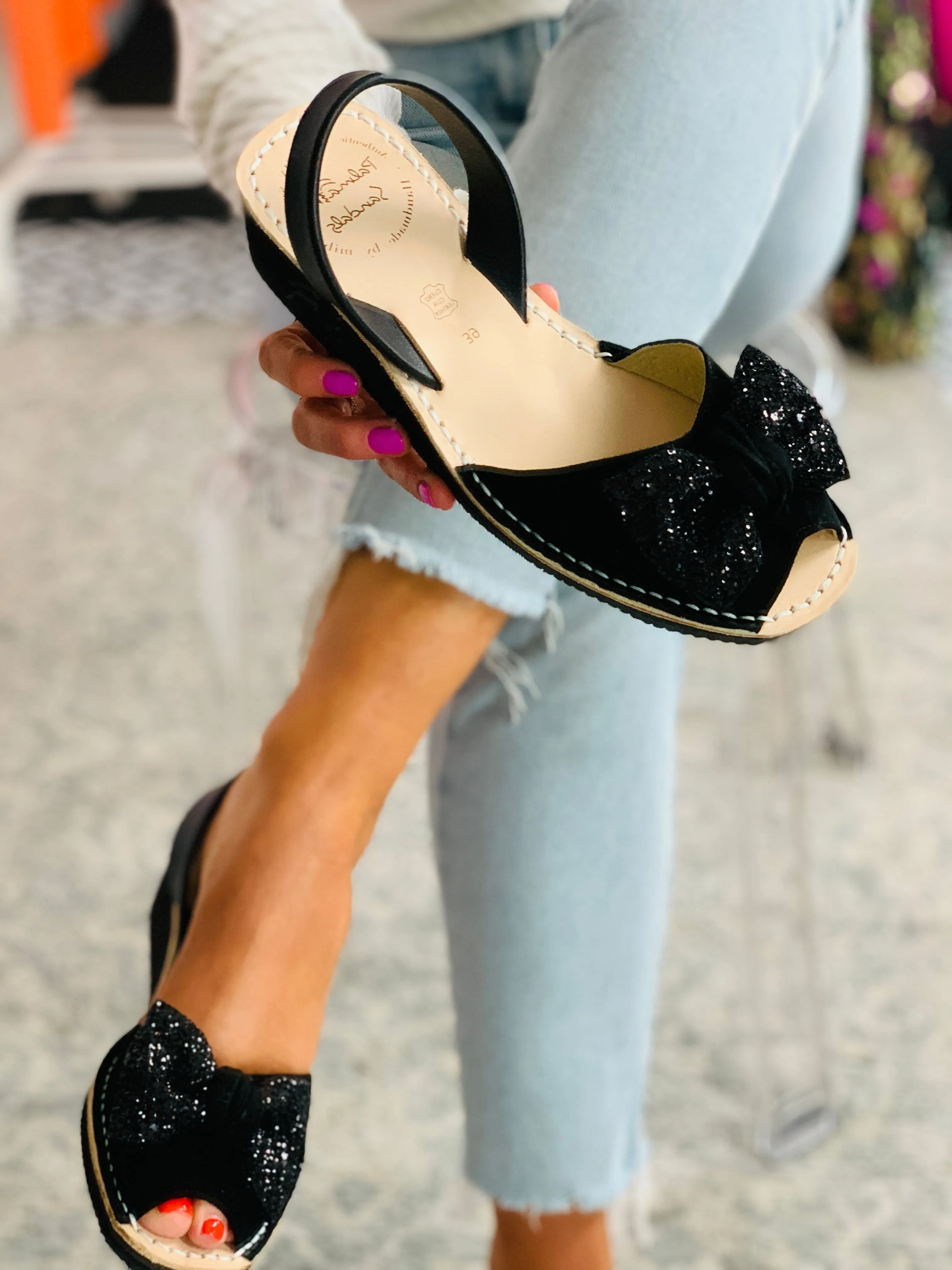 Betsy Low Black Wedge