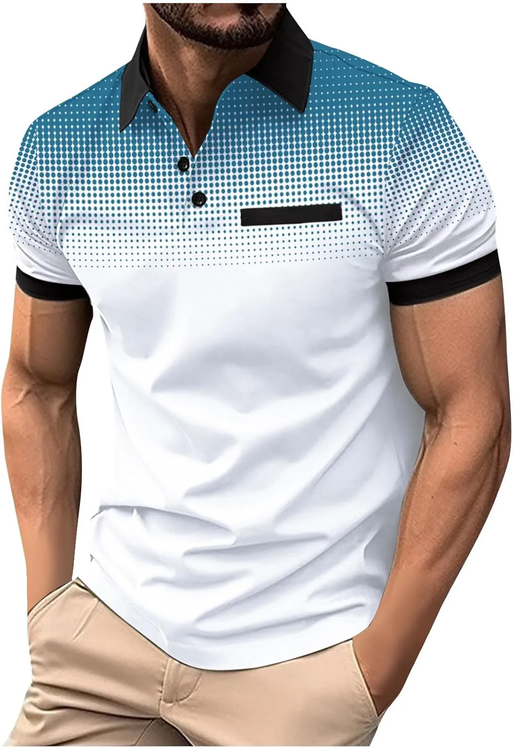 Big and Tall Linen Shirts for Men Short Sleeve Casual Loose Button Down Shirt Summer Beach Gym Workout Polo Shirt