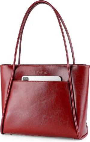 Blofinche Genuine Leather Purses for Women Extra Large Tote Shoulder Bag Real Vintage Handbag for Work Ladies Laptop Travel