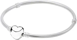 Bracelet Love Heart Clasp Bracelet Bangle Fit Silver Bead Charm Bracelet Europe Jewelry Bracelet Ladies Jewelry (17cm)