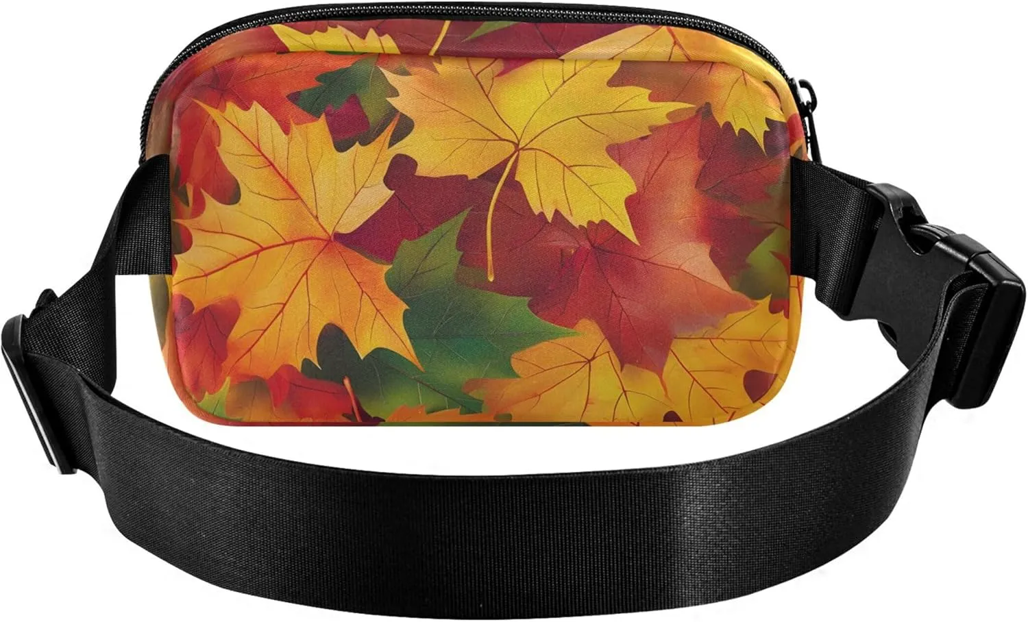 Bright Vibrant Maple Leaves Women Fanny Pack Waterproof Hip Pack Belt Bag Cute Waist Pouch for Women