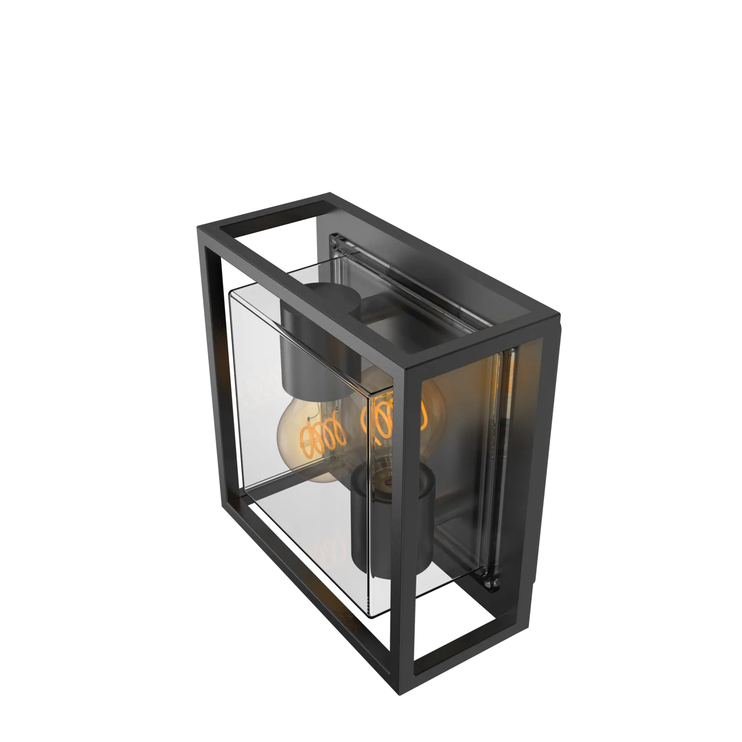 Calex LED Wall Lamp Bologna - 2x E27 - Black