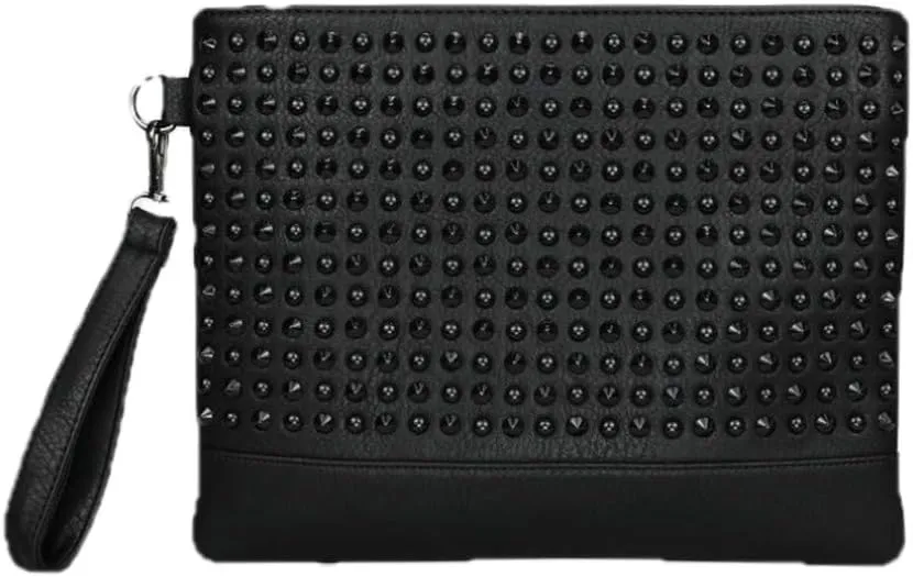 Cayla Women Clutch Bags Purse Rivets Handbags, Evening Bags Crossbody Bag (black)