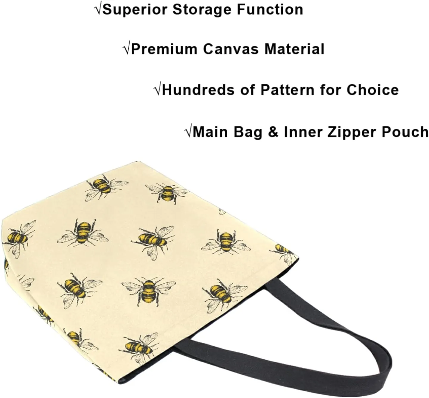 Chic Fashion Floral Pattern Extra Large Shoulder Tote Bag for Beach Travel Weekender Gym Grocery Shopping