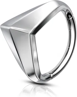 COCHARM Minimalist Cartilage Hoop Earring 16G Silver Helix Piercing Jewelry 316L Stainless Steel Septum Conch Piercing Jewelry