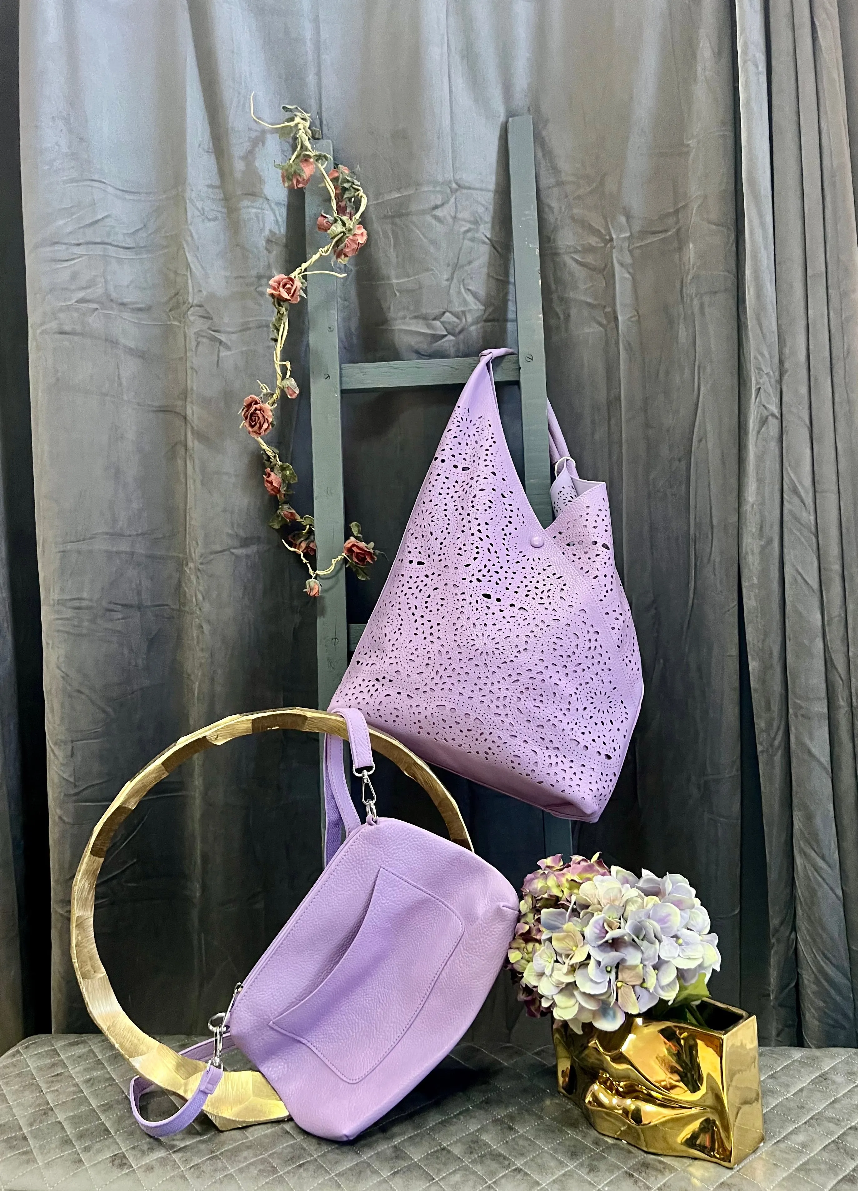 Crazy Girl Slouch Handbag with Matching Messenger Bag