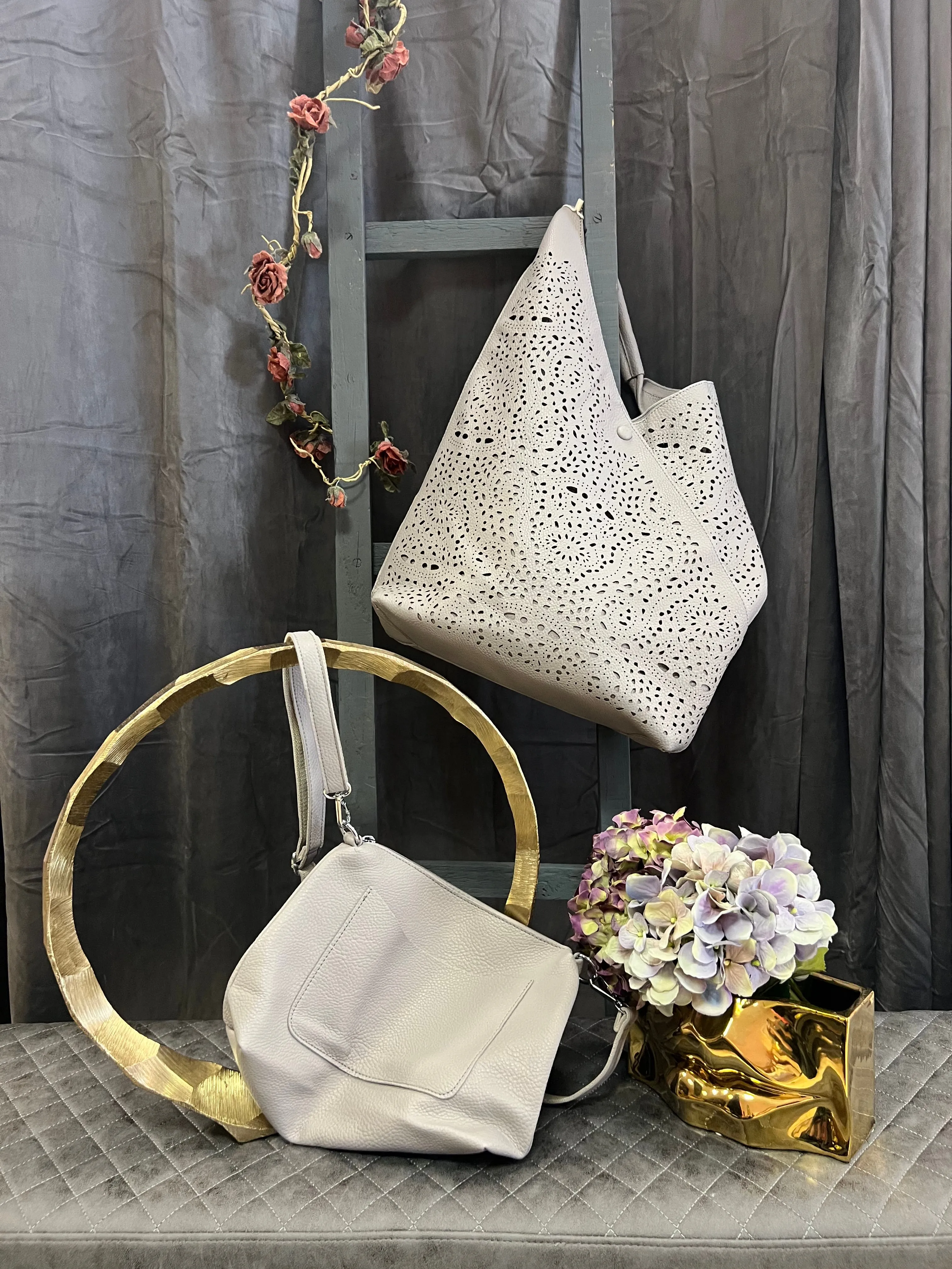 Crazy Girl Slouch Handbag with Matching Messenger Bag