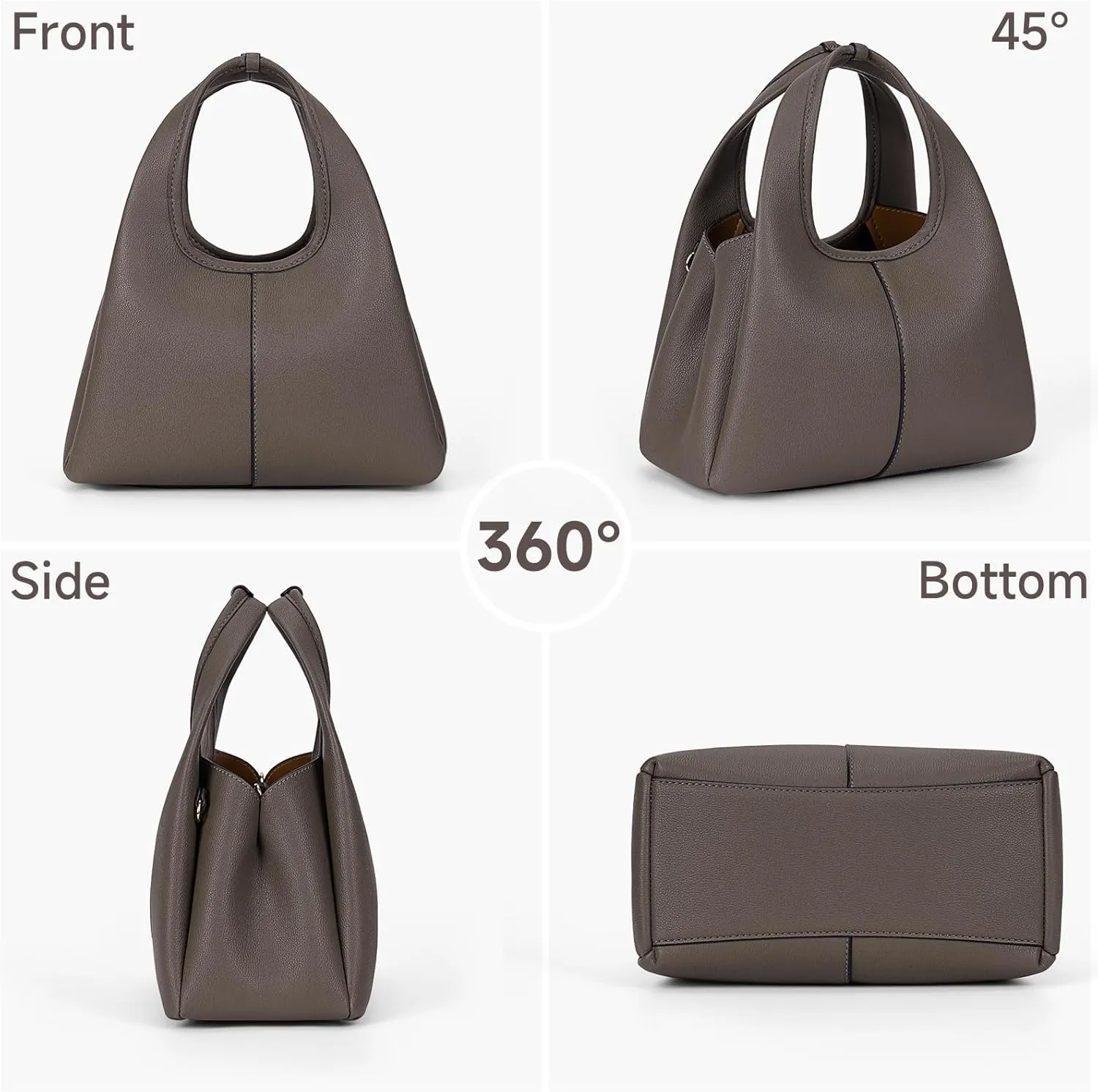 Crossbody Bag Top Handle Handbag for Women Trendy Purse Satchel Bags Pebble Leather Shoulder Bag Hobo Tote Handbag