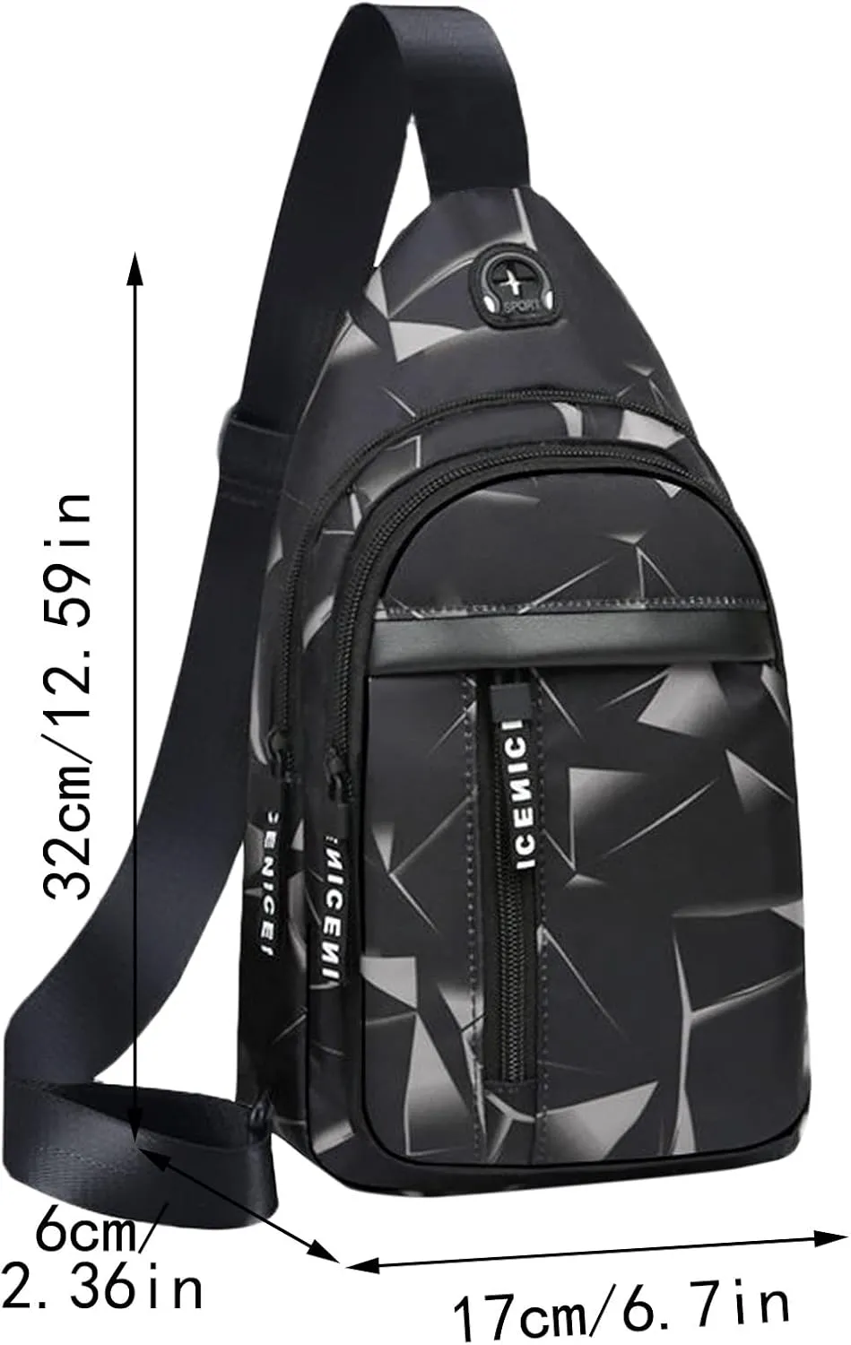 Crossbody Handbag Soft Purse Classic Messenger Bag Nylon Shoulder Bag Crossbody Purses For Man Or Women