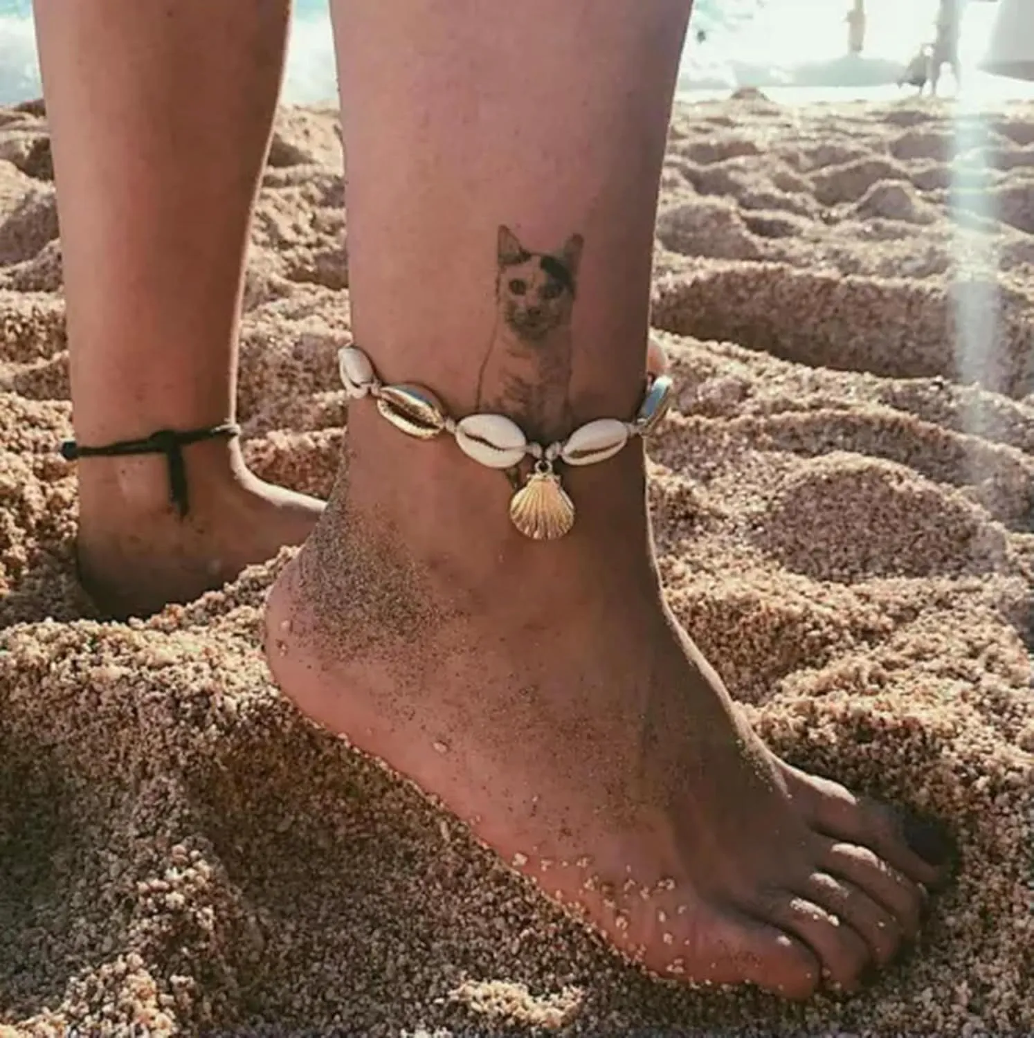 Crystal Tassel Anklets Chain Foot Bracelet Bangle Beach Women Gift-8-Gold Infinity