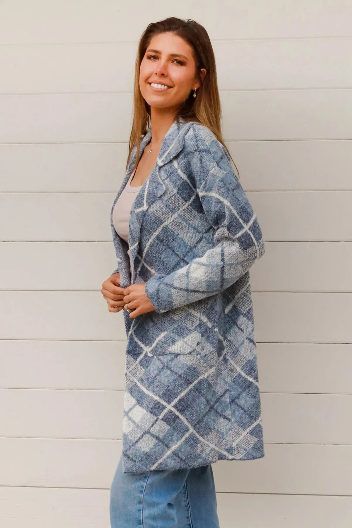 DIONE KNIT JACKET BLUE