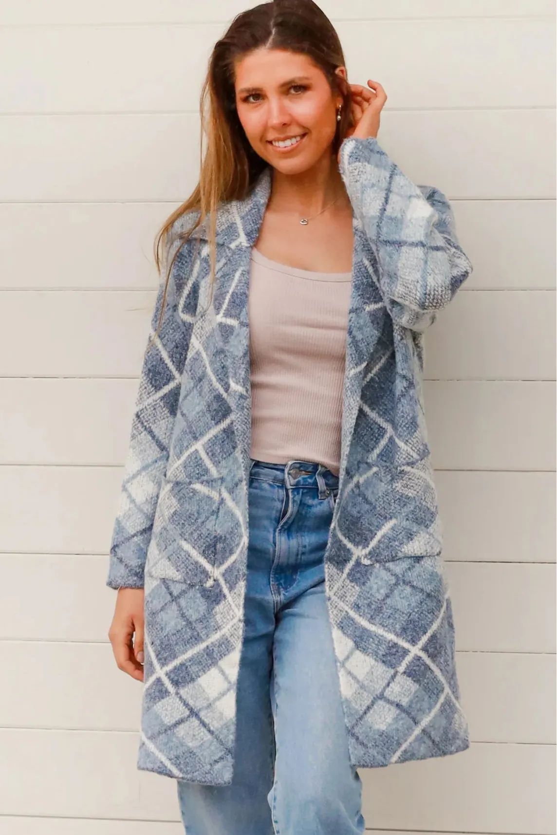 DIONE KNIT JACKET BLUE