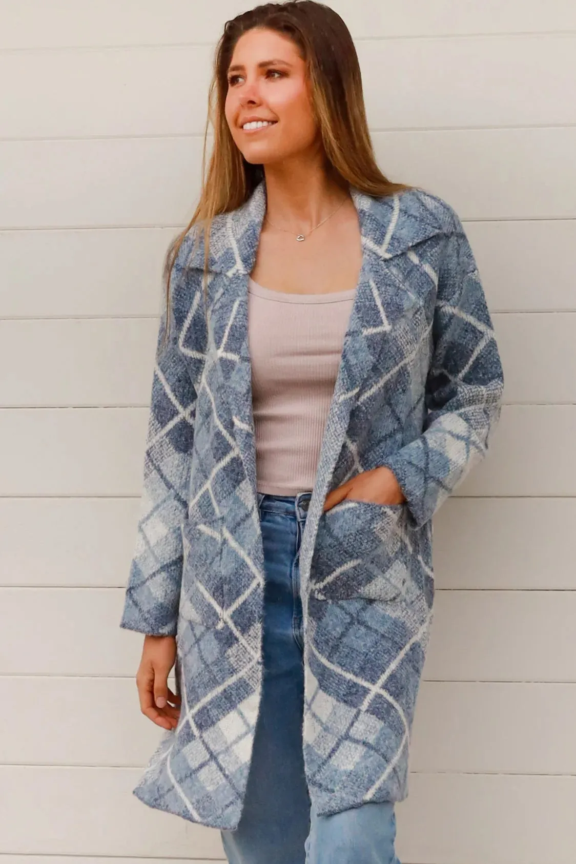 DIONE KNIT JACKET BLUE