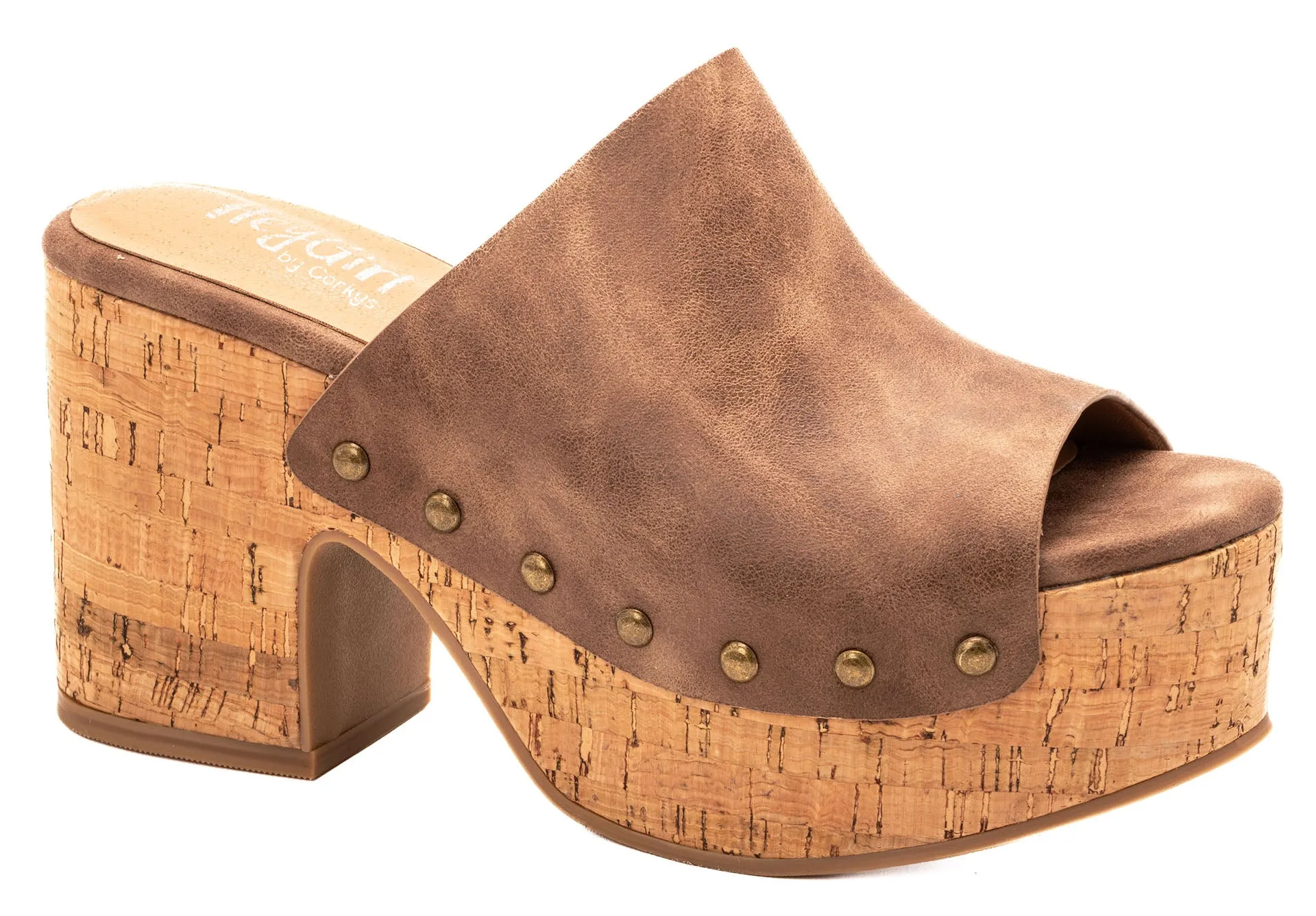 Distressed Brown Corkys Wedges