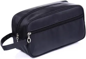 DOITOOL Travel Toiletry Bags for Women Compact and Compressible Kit Bag Smooth Zippers Hanging Organizer Black