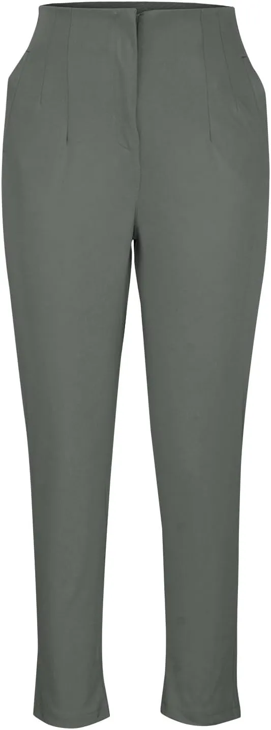 Dress Pants for Women Pleated High Waisted Work Pants Slim Fit Straight Leg Office Trousers Business Casual Outfits