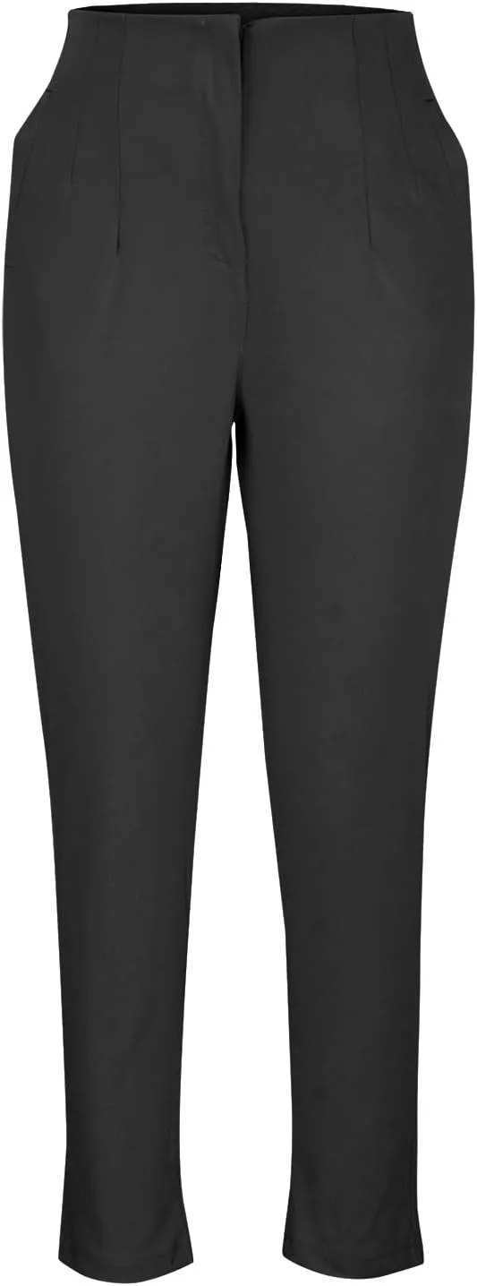 Dress Pants for Women Pleated High Waisted Work Pants Slim Fit Straight Leg Office Trousers Business Casual Outfits