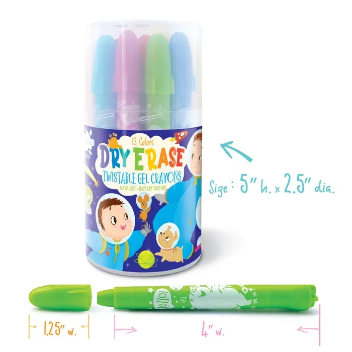 Dry Erase Twistable Gel Crayons - Magical Mermaids