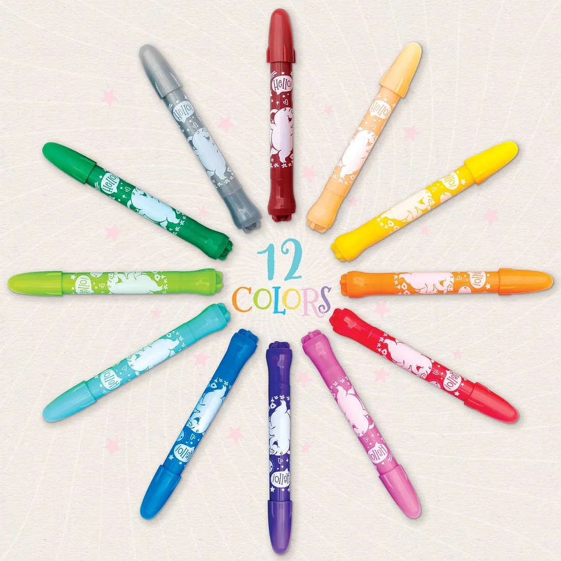 Dry Erase Twistable Gel Crayons - Magical Mermaids