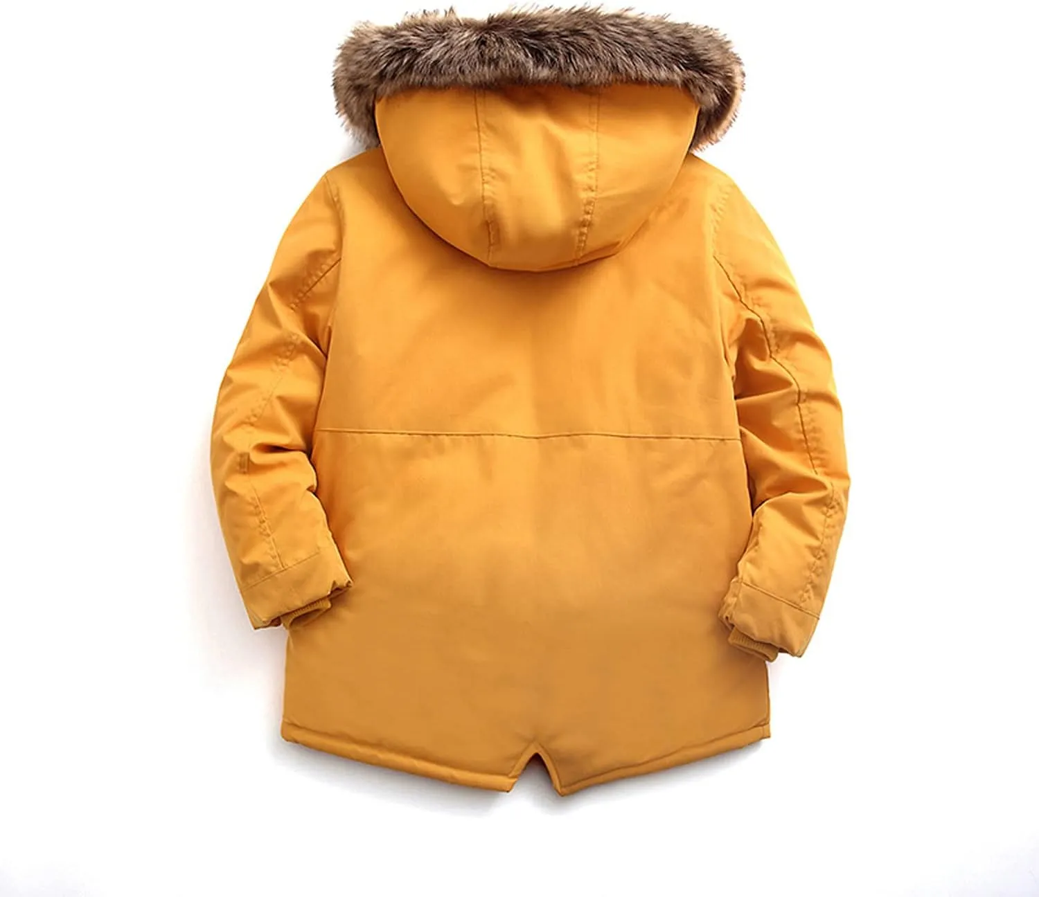 EISHOW Baby Boys' Winter Jackets Down Coats Toddler Faux Fur Hooded Overcoat Dress Warm Cotton Lined Thick Trench Outerwear