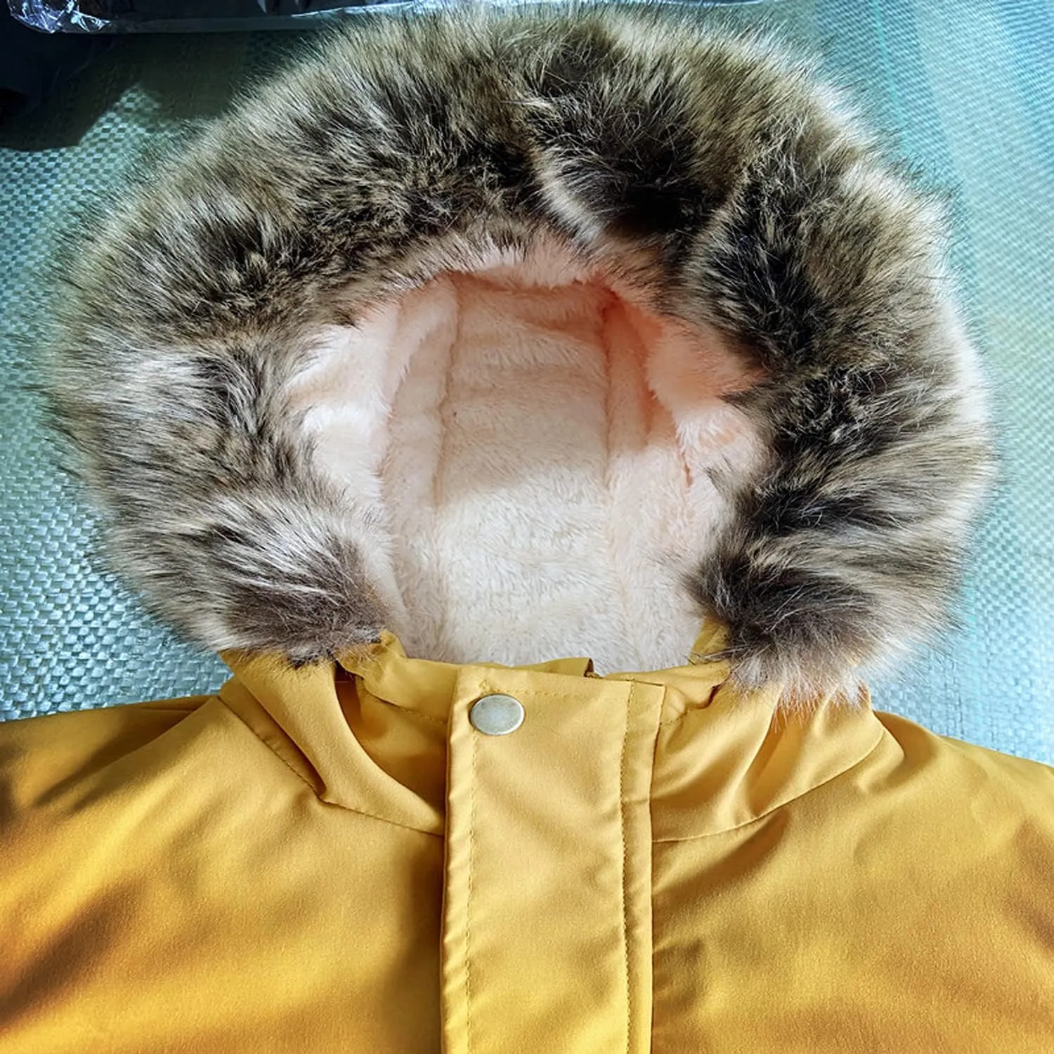 EISHOW Baby Boys' Winter Jackets Down Coats Toddler Faux Fur Hooded Overcoat Dress Warm Cotton Lined Thick Trench Outerwear