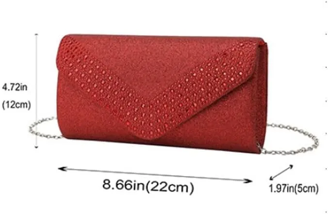 Fabric Art Shiny Evening Bag Women's Versatile Clutch Purses(Gray)