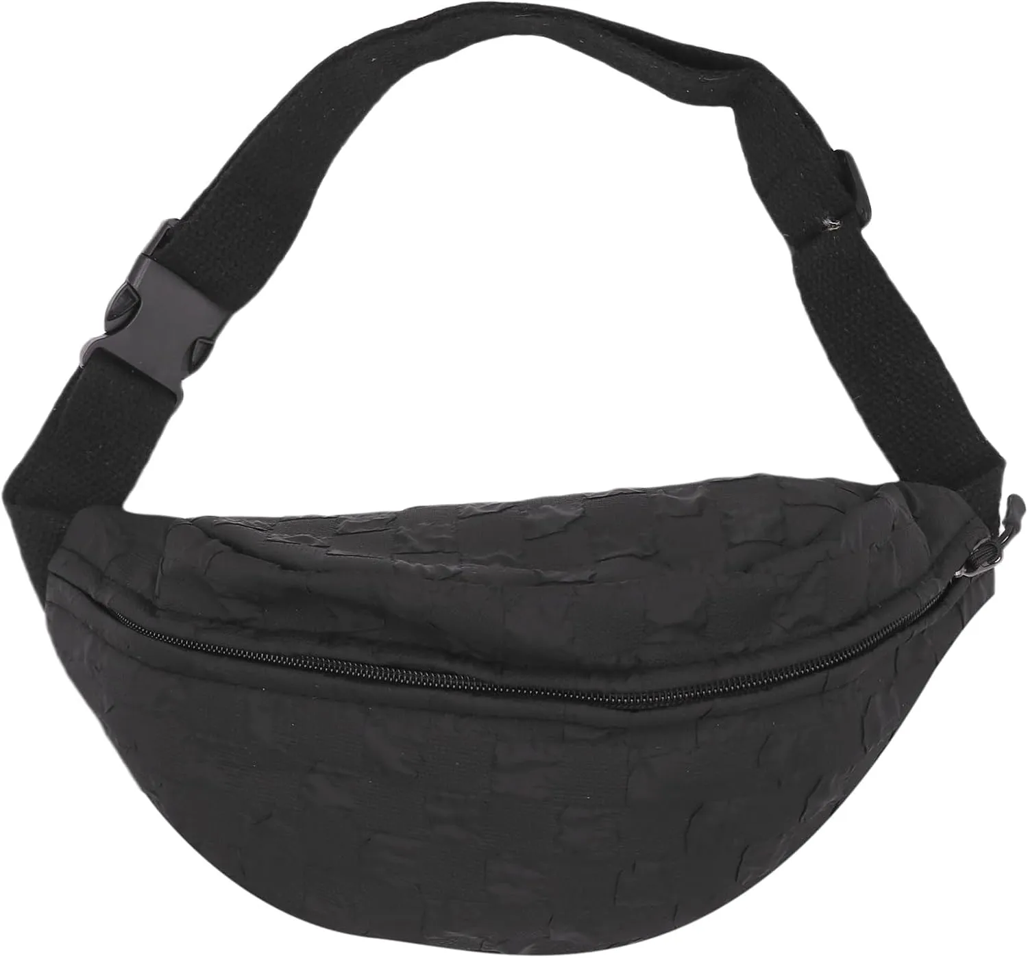 Fashion Checkered Waist Pack for Men Women Canvas Crossbody Bag Sports Running Fanny Pack with Adjustable Belt