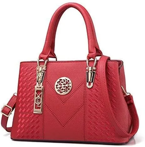 Fashion Women Commuter Hand Bags Metal Pendant Decoration Handbags Versatile Shoulder Cross Body Bag