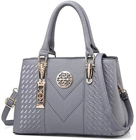 Fashion Women Commuter Hand Bags Metal Pendant Decoration Handbags Versatile Shoulder Cross Body Bag