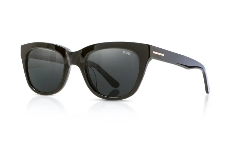 Flemington Shiny Black Sunglasses